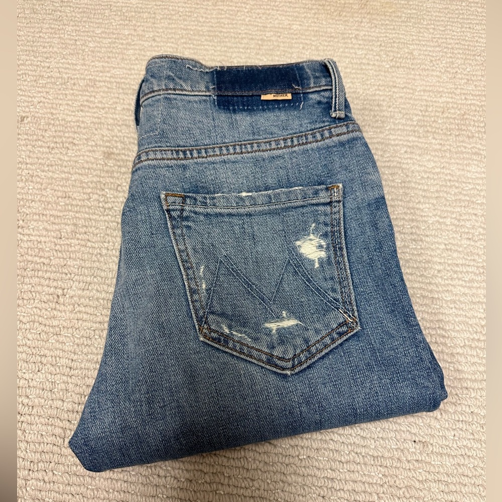 MOTHER The Insider Crop Step Fray